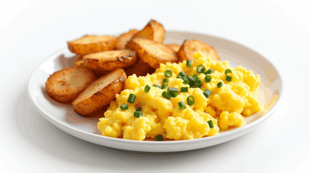 Scrambled Eggs and Potatoes